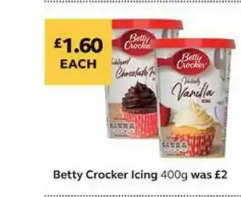SuperValu Betty Crocker Icing 400g offer