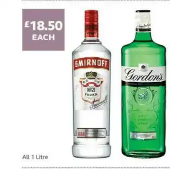 SuperValu Smirnoff No.21 Vokda Or Gordon's offer