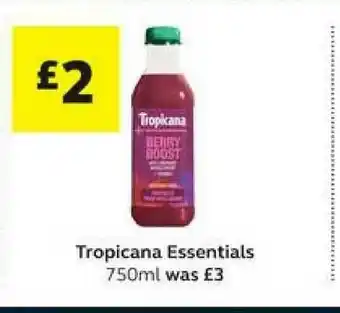 SuperValu Tropicana Essentials 750ml offer
