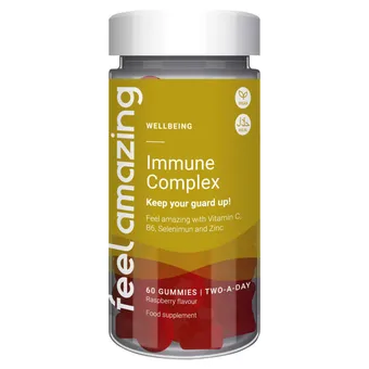 Asda Feel amazing immune complex raspberry flavour two-a-day 60 gummies offer