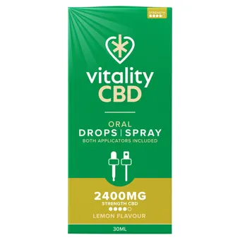 Asda Vitality cbd oral drops spray lemon flavour offer