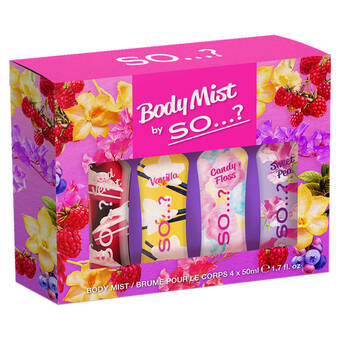 Asda So...? body mist 4 x 50ml offer