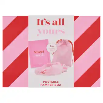 Asda It's all yours postable pamper box offer