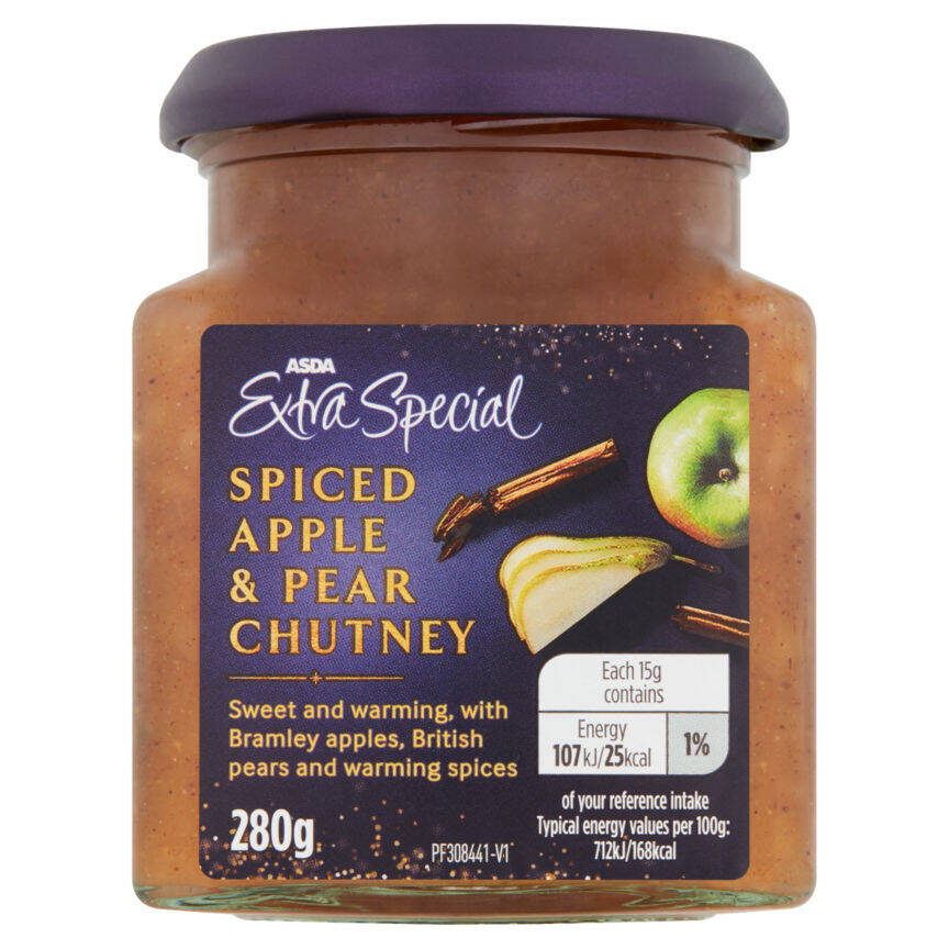 Asda extra special spiced apple & pear chutney offer at Asda