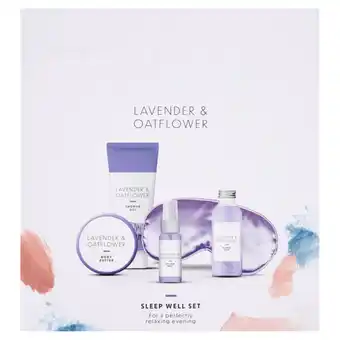 Asda Lavender & oatflower sleep well set offer