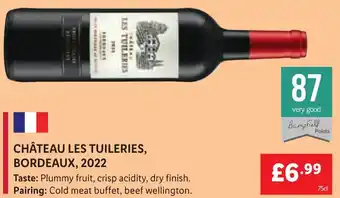 Lidl CHÂTEAU LES TUILERIES, BORDEAUX, 2022 offer