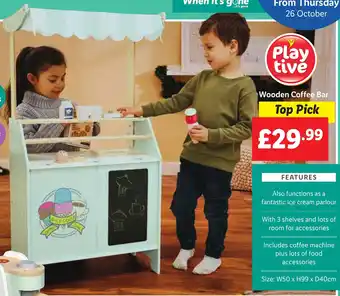 Lidl Wooden Coffee Bar offer