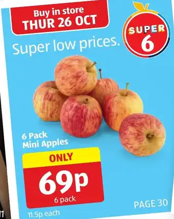 Aldi 6 Pack Mini Apples offer