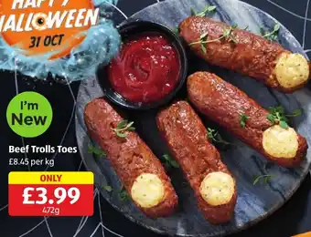 Aldi Beef Trolls Toes offer