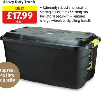 Aldi Heavy Duty Trunk offer