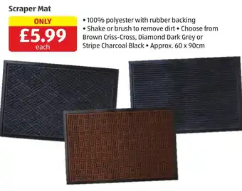 Aldi Scraper Mat offer