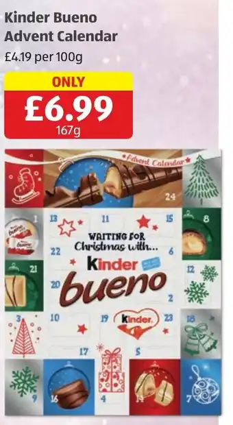 Aldi Kinder Bueno Advent Calendar offer