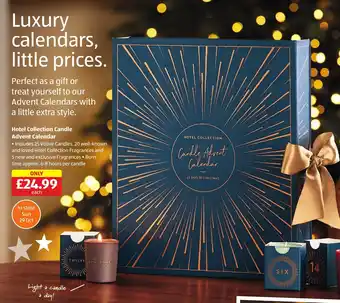 Aldi Hotel Collection Candle Advent Calendar offer