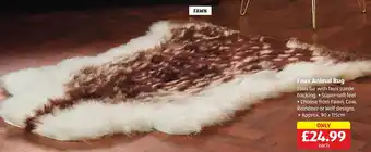 Aldi Faux Animal Rug offer