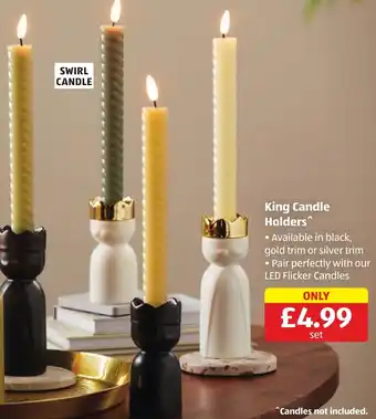 Aldi King Candle Holders offer