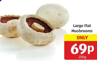 Aldi Large Flat Mushrooms offer