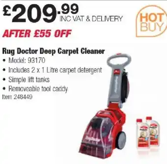 Costco Rug Doctor Deep Carpet Cleaner offer