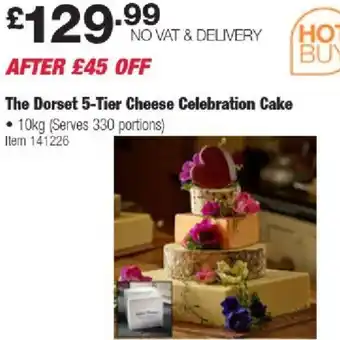 Costco The Dorset 5-Tier Cheese Celebration Cake offer