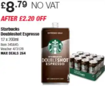 Costco Starbucks Doubleshot Espresso offer