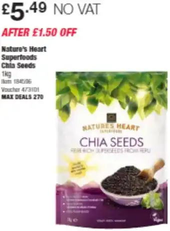 Costco Nature's Heart Superfoods Chia Seeds offer