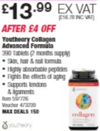 Costco Youtheory Collagen Advanced Formula offer
