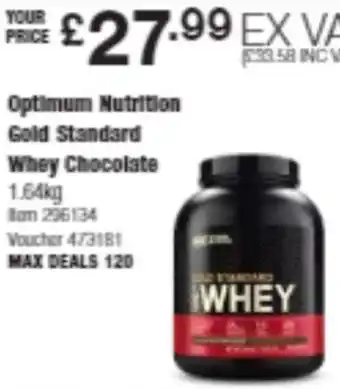 Costco Optimum Nutrition Gold Standard Whey Chocolate offer