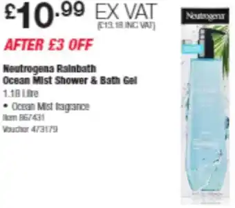 Costco Neutrogena Rainbath Ocean Mist Shower & Bath Gel offer