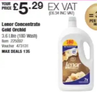 Costco Lenor Concentrate Gold Orchid offer