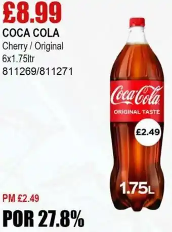 Bestway COCA COLA Cherry / Original 6x1.75ltr offer