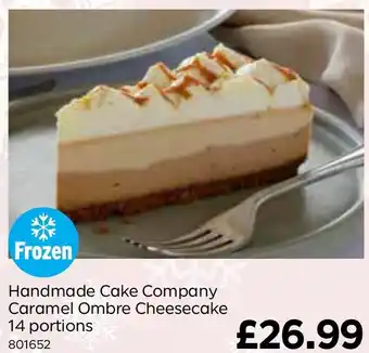Bestway Handmade Cake Company Caramel Ombre Cheesecake 14 portions offer
