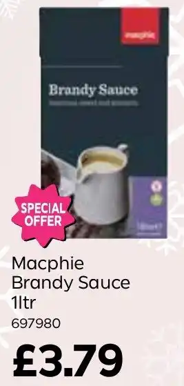 Bestway Macphie Brandy Sauce 1ltr offer