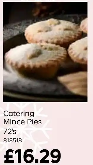 Bestway Catering Mince Pies 72's offer