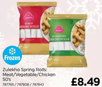 Bestway Zulekha Spring Rolls: Meat/Vegetable/Chicken 50's offer