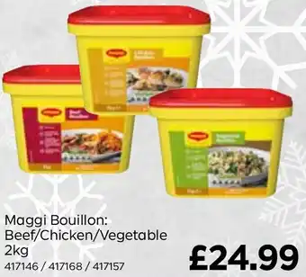 Bestway Maggi Bouillon: Beef/Chicken/Vegetable 2kg offer