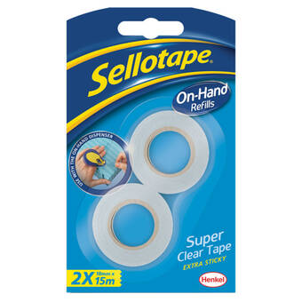 Asda Sellotape on-hand tape refill rolls (2pk) offer