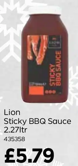 Bestway Lion Sticky BBQ Sauce 2.27ltr offer