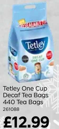 Bestway Tetley One Cup Decaf Tea Bags 440 Tea Bags offer