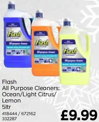 Bestway Flash All Purpose Cleaners: Ocean/Light Citrus/ Lemon 5ltr offer