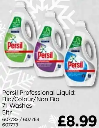 Bestway Persil Professional Liquid: Bio/Colour/Non Bio 71 Washes 5ltr offer