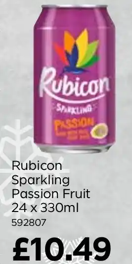 Bestway Rubicon Sparkling Passion Fruit 24 x 330ml offer