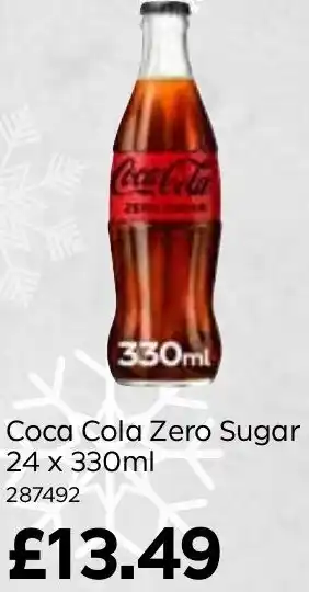 Bestway Coca Cola Zero Sugar 24 x 330ml offer