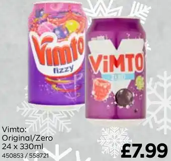 Bestway Vimto: Original/Zero 24 x 330ml offer