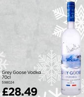Bestway Grey Goose Vodka 70cl offer