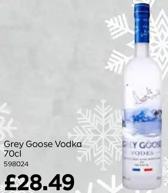 Bestway Grey Goose Vodka 70cl offer