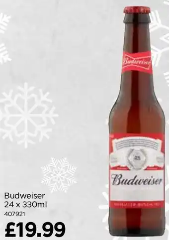 Bestway Budweiser 24 x 330ml offer