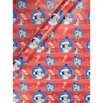 Asda Bluey 3.5m christmas wrapping paper offer