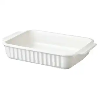 IKEA Poetisk oven dish, off-white, 34x23 cm offer