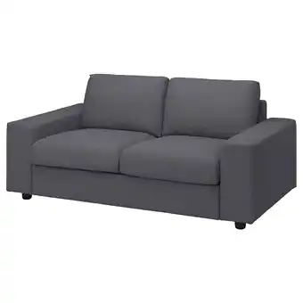 IKEA Vimle 2-seat sofa, with wide armrests gunnared/medium grey offer