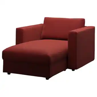 IKEA Vimle chaise longue, djuparp red-brown offer
