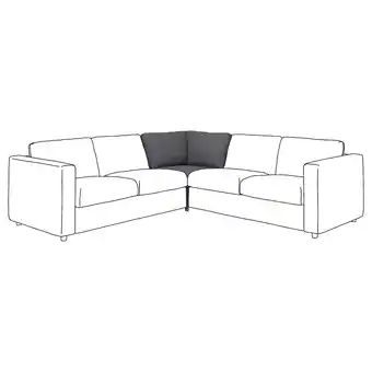 IKEA Vimle cover for corner section, gunnared medium grey offer